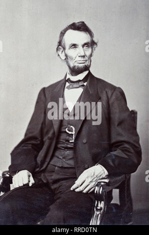 Abraham Lincoln, photographic portrait, Anthony Berger, 1864 Stock Photo