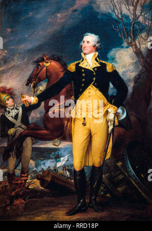 George Washington before the Battle of Trenton, John Trumbull, c. 1792 portrait painting Stock Photo