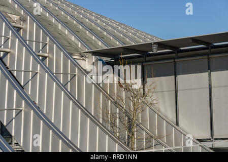 the capital of Switzerland has a new emblem, the Zentrum Paul Klee. The museum was designed by  Renzo Piano in the form of a wave in Bern, Switzerland Stock Photo