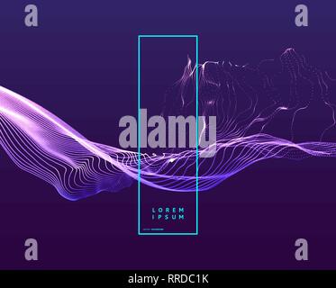 3d futuristic technology style. Abstract background. Vector illustration. Stock Vector