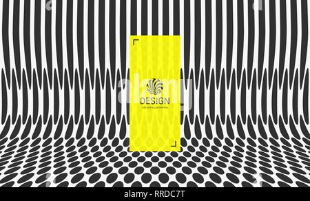 Black and white pattern. Abstract background with circles. Chaotic particles in empty space. Dynamic vector illustartion. Stock Vector