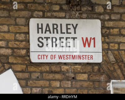 Harley Street, London Stock Photo