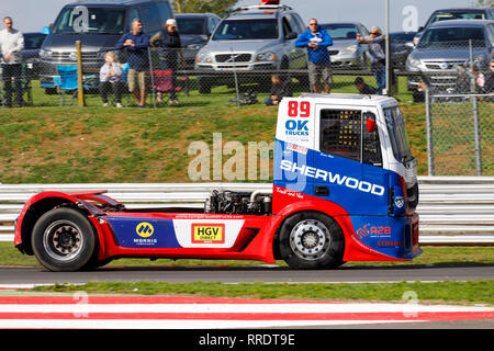 Simon Reid in his Reid Transport IVECO Stralis during the 2023 British ...