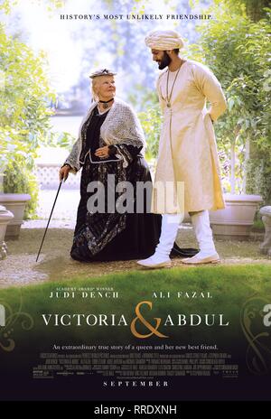 JUDI DENCH, ALI FAZAL POSTER, VICTORIA AND ABDUL, 2017