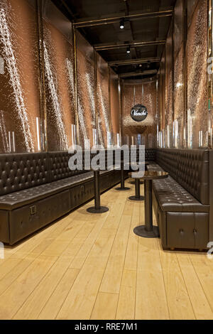 The world's largest chocolate waterfall inside VENCHI, an Italian ...