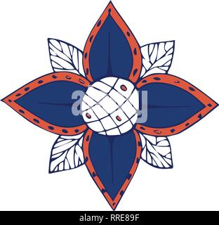 Spiral flower fractal clip art vector Stock Vector