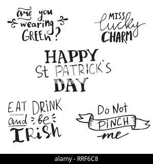 st-patrick-s-day-handwritten-quotation-poster-vector-stock-vector-image