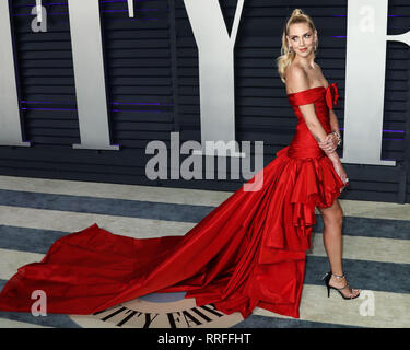 BEVERLY HILLS, LOS ANGELES, CA, USA - FEBRUARY 24: Chiara Ferragni arrives at the 2019 Vanity Fair Oscar Party held at the Wallis Annenberg Center for the Performing Arts on February 24, 2019 in Beverly Hills, Los Angeles, California, United States. (Photo by Xavier Collin/Image Press Agency) Stock Photo