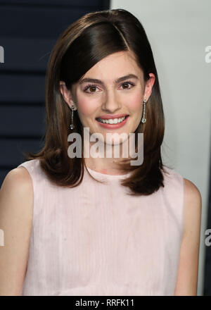 Beverly Hills, United States. 24th Feb, 2019. BEVERLY HILLS, LOS ANGELES, CA, USA - FEBRUARY 24: Guest arrives at the 2019 Vanity Fair Oscar Party held at the Wallis Annenberg Center for the Performing Arts on February 24, 2019 in Beverly Hills, Los Angeles, California, United States. (Photo by Xavier Collin/Image Press Agency) Credit: Image Press Agency/Alamy Live News Stock Photo