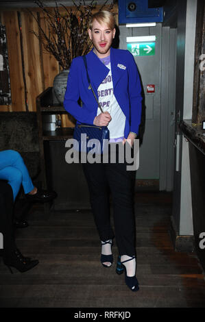 London, UK. 25th Feb, 2019. Lewis-Duncan Weedon seen during the Claudette The Brand X Lemonade Dolls, fashion show, hosted at 3-4 Archer Street in London. Credit: Terry Scott/SOPA Images/ZUMA Wire/Alamy Live News Stock Photo