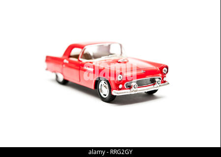 car model Ford 1955 Thunderbird isolated Stock Photo