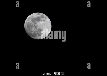Full moon on night sky Stock Photo