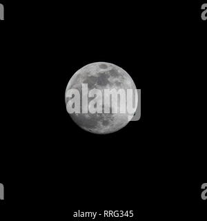 Full moon on night sky Stock Photo
