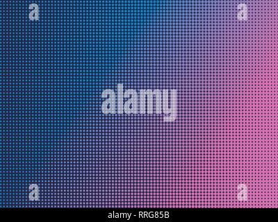Pop art dots with violet gradient, halftone background. Futurism background. Retrowave. Vector illustration Stock Vector