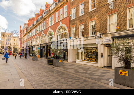 South Molton Street in Mayfair, London, England, United Kingdom, Europe Stock Photo
