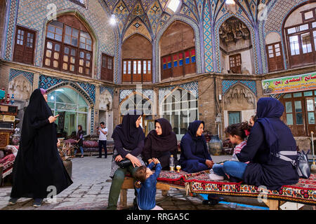 The bazaar, Kashan City, Isfahan Province, Iran, Middle East Stock Photo