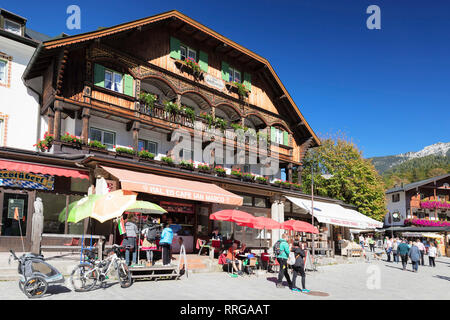 Hotel Schiffmeister, Schoenau at Lake Koenigssee, Berchtesgadener Land, Berchtesgaden National Park, Upper Bavaria, Bavaria, Germany, Europe Stock Photo