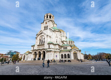 Alexander Nevsky Cathedral, Sofia, Bulgaria, Europe Stock Photo