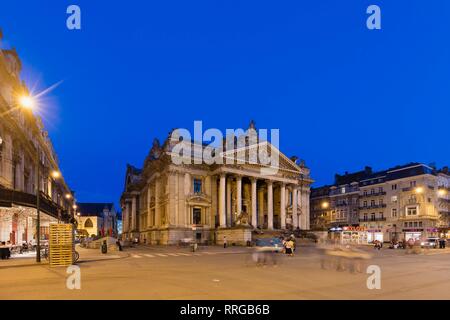 The Place de la Bourse, Brussels, Belgium, Europe Stock Photo