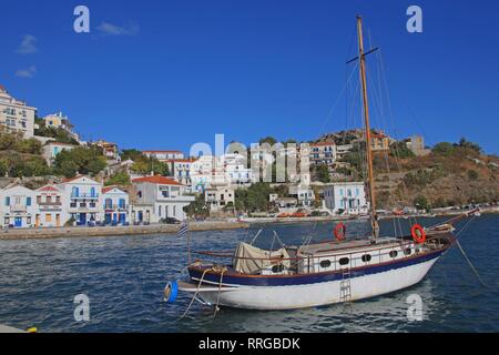 Evdilos, Ikaria Island, Greek Islands, Greece, Europe Stock Photo