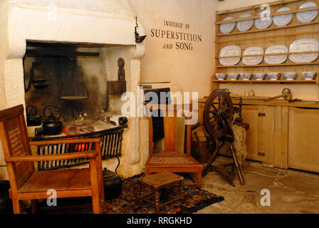 Cultural tourism: poet Robert Burns cottage, Alloway, Ayrshire,  Scotland, United Kingdom Stock Photo