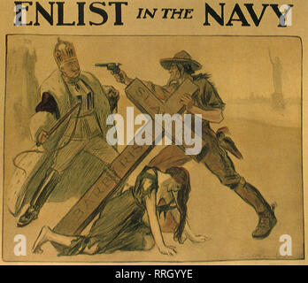 Enlist in the Navy. Stock Photo