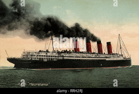 R.M.S. Mauretania. Stock Photo