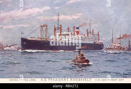 S.S. President Roosevelt. Stock Photo