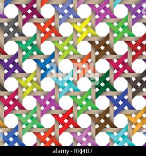 Basket design on seamless pattern. Stock Vector