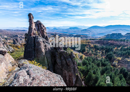 Kaleto Rock Fortress, view over the rock formations, Belogradchik, Bulgaria, Europe Stock Photo