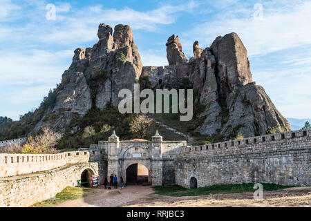 Kaleto Rock Fortress, rock formations, Belogradchik, Bulgaria, Europe Stock Photo