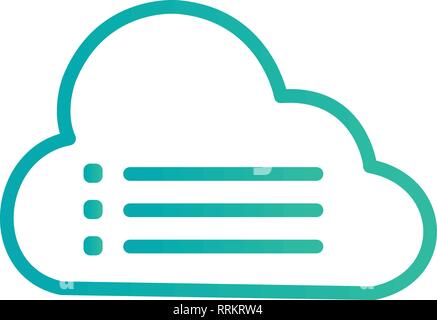 Cloud Data Vector Icon Sign Icon Vector Illustration For Personal And Commercial Use... Clean Look Trendy Icon... Stock Vector