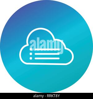 Cloud Data Vector Icon Sign Icon Vector Illustration For Personal And Commercial Use... Clean Look Trendy Icon... Stock Vector