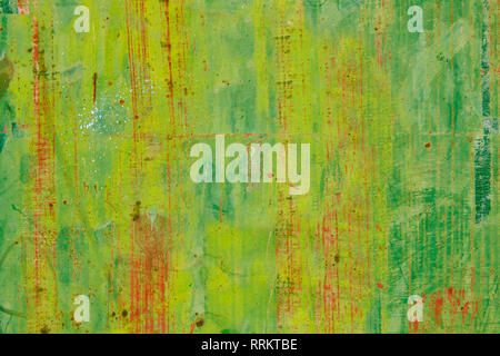 Green grunge metallic textured and abstract background. Horizontal Stock Photo