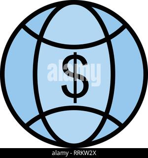 World Money Vector Icon Sign Icon Vector Illustration For Personal And Commercial Use... Clean Look Trendy Icon... Stock Vector