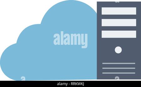 Cloud Data Vector Icon Sign Icon Vector Illustration For Personal And Commercial Use... Clean Look Trendy Icon... Stock Vector