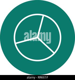 Pie Chart Vector Icon Sign Icon Vector Illustration For Personal And Commercial Use... Clean Look Trendy Icon... Stock Vector