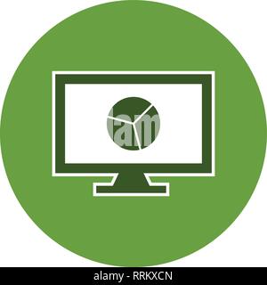 Online Chart Vector Icon Sign Icon Vector Illustration For Personal And Commercial Use... Clean Look Trendy Icon... Stock Vector