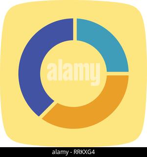 Pie Chart Vector Icon Sign Icon Vector Illustration For Personal And Commercial Use... Clean Look Trendy Icon... Stock Vector