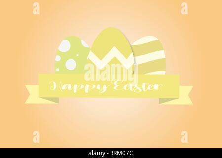 Easter egg banner Stock Vector
