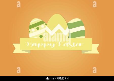 Easter egg banner Stock Vector