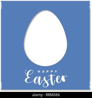 Easter egg card/design blue Stock Vector