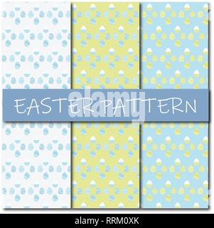Easter egg pattern designs Stock Vector