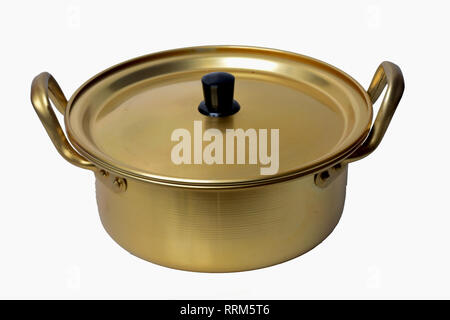 korean brass pot Stock Photo