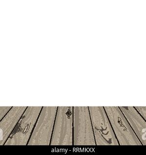 Table of wood. Vector illustration. Oak surface texture. Stock Vector