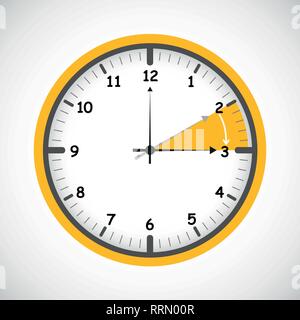 standard time after advancing for daylight saving time summer vector illustration EPS10 Stock Vector