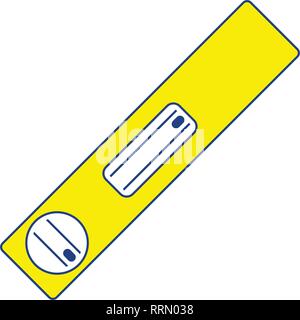 Icon of construction level . Thin line design. Vector illustration. Stock Vector