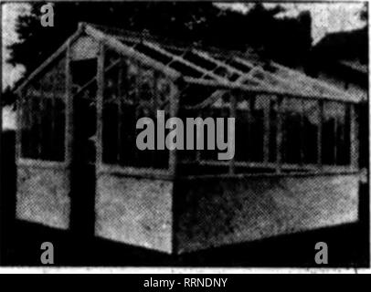 . Florists' review [microform]. Floriculture. beds CoU-Cnae*. With Sunken Path With Plant Benches These Sunlight Sashes as adjusted on the grreenhouses are removable at will. They may be transferred to Cold Frames or Hotbeds and are incomparably superior to all others for such use. They are oomi&gt;let« In themaelvea, for they have two layers of glass enclosing an air space that is a better protection than mats and shutters, and does away with buying and using these extra covers. Besides, the plants get all the light all the time and are stronger and earlier, also far more profitable. The Sunl Stock Photo