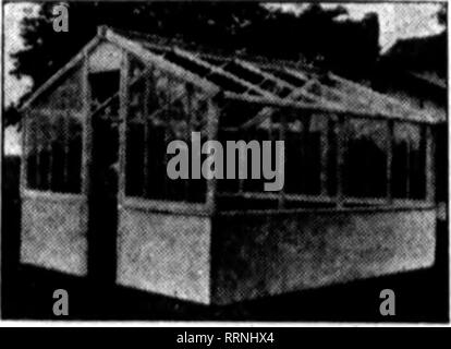 . Florists' review [microform]. Floriculture. Hot-beds CoU-frMMS. With Sunken Path With Plant Benches These Sunlight Sashes as adjusted on the greenhouses are removable at will. They may be transferred to Cold Frames or Hotbeds and are incomparably superior to all others for such use. They are oomplet* in tlieinselvaa, for they have two layers of glass enclosing an air space that is a better protection than mats and shutters, and does away with buying , and using these extra covers. Besides, the plants get all the light all the time and are stronger and earlier, also far more profitable. The S Stock Photo