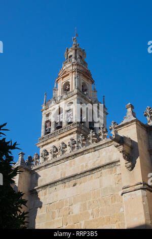 Europe, Spain, Andalucia, Cordoba, La Mezequita, belfry Stock Photo